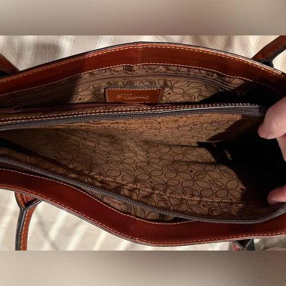 Fossil Brown Leather Tote - Picture 5 of 10